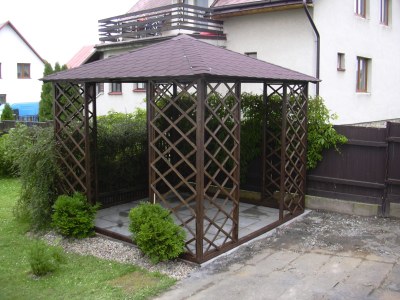 Zahradní altán - čtvercový